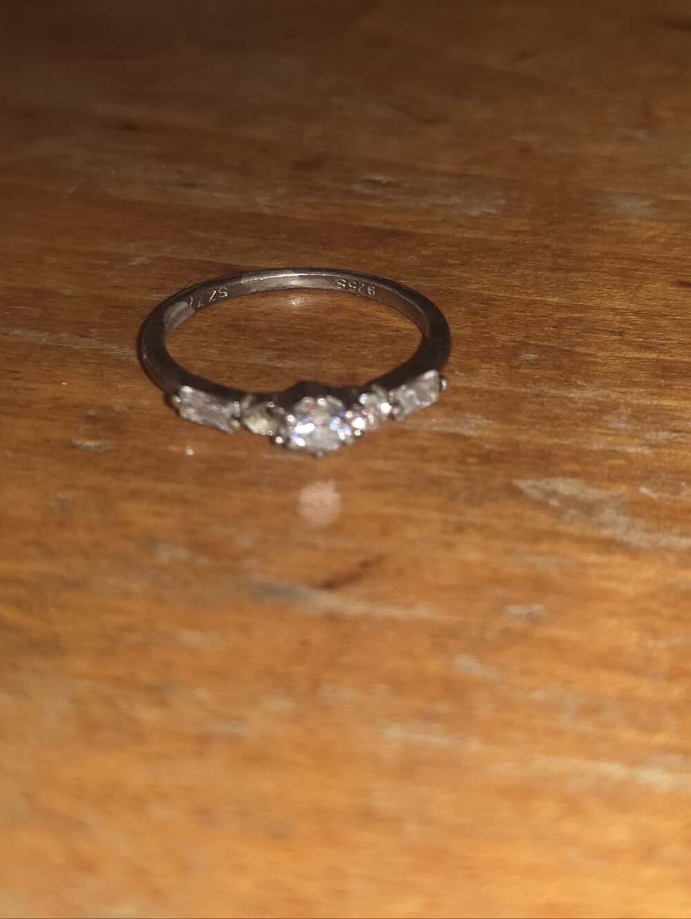 Small Sterling Silver 925 Ring Missing Stone Scrap Item